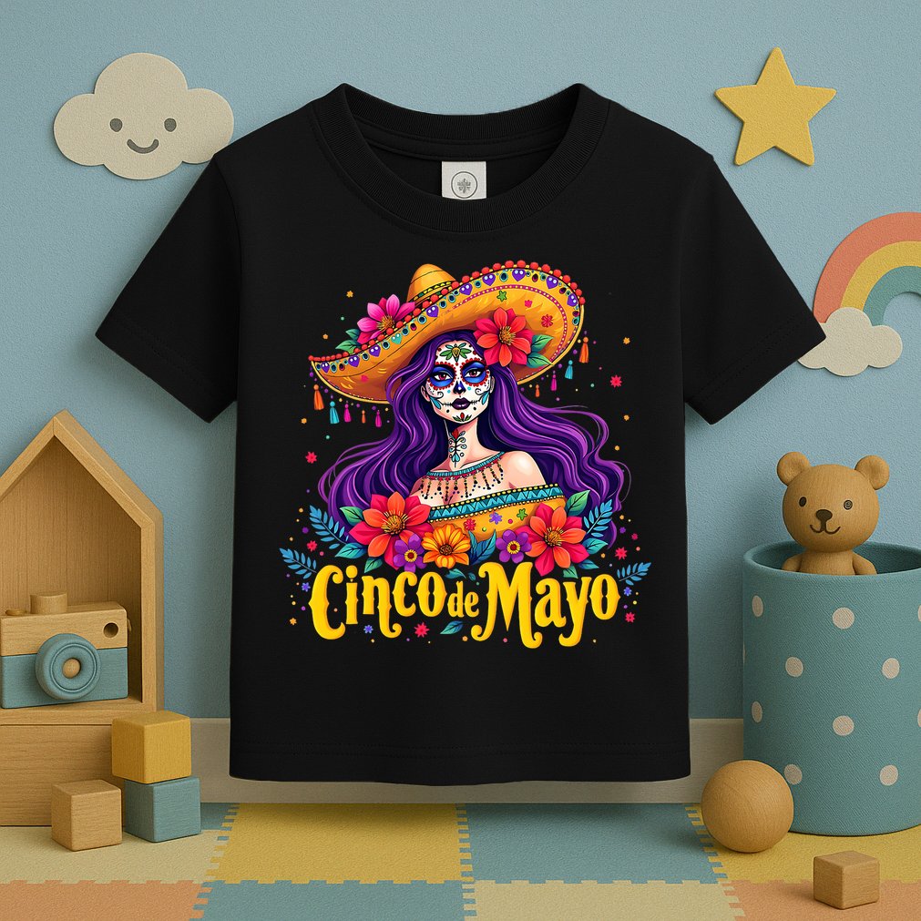 Cinco De Mayo 2025 Mexican Fiesta 5 De Mayo Girl Women Toddler T-Shirt