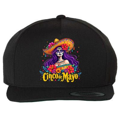 Cinco De Mayo 2025 Mexican Fiesta 5 De Mayo Girl Women Wool Snapback Cap