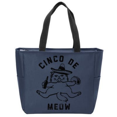 Cinco De Meow Fiesta Mexican Cat Taco Women Funny Gift Zip Tote Bag