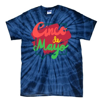 Cinco De Mayo Text Celebration Tie-Dye T-Shirt