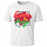 Cinco De Mayo Text Celebration Cooling Performance Crew T-Shirt