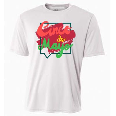 Cinco De Mayo Text Celebration Cooling Performance Crew T-Shirt