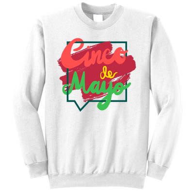 Cinco De Mayo Text Celebration Sweatshirt