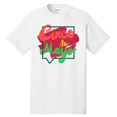 Cinco De Mayo Text Celebration Tall T-Shirt