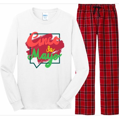 Cinco De Mayo Text Celebration Long Sleeve Pajama Set