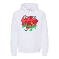 Cinco De Mayo Text Celebration Premium Hoodie