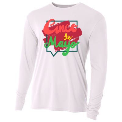 Cinco De Mayo Text Celebration Cooling Performance Long Sleeve Crew