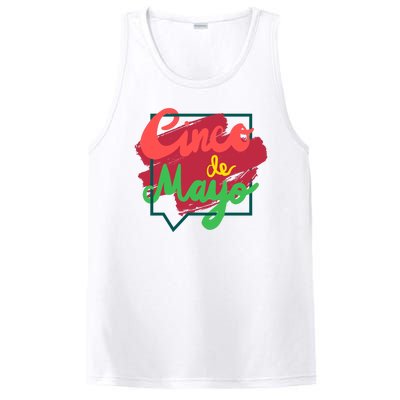 Cinco De Mayo Text Celebration PosiCharge Competitor Tank