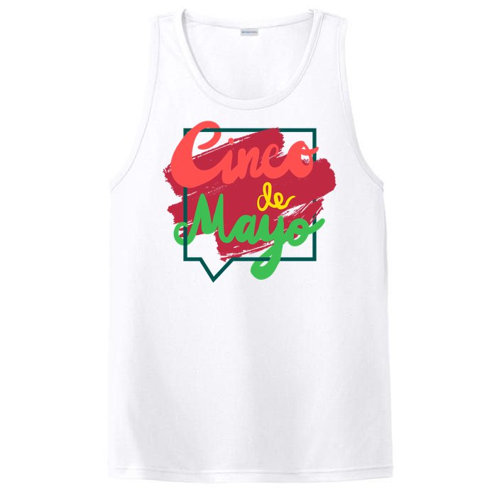 Cinco De Mayo Text Celebration PosiCharge Competitor Tank