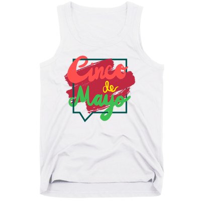 Cinco De Mayo Text Celebration Tank Top