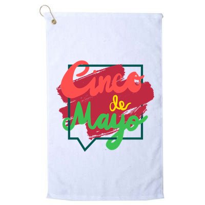 Cinco De Mayo Text Celebration Golf Towel