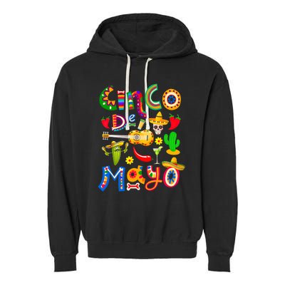 Cinco De Mayo Mexican Fiesta 5 De Mayo Garment-Dyed Fleece Hoodie