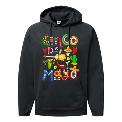 Cinco De Mayo Mexican Fiesta 5 De Mayo Performance Fleece Hoodie