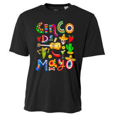 Cinco De Mayo Mexican Fiesta 5 De Mayo Cooling Performance Crew T-Shirt