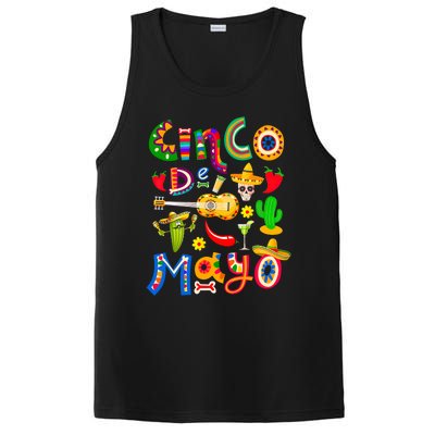 Cinco De Mayo Mexican Fiesta 5 De Mayo PosiCharge Competitor Tank