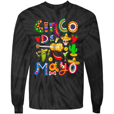 Cinco De Mayo Mexican Fiesta 5 De Mayo Tie-Dye Long Sleeve Shirt