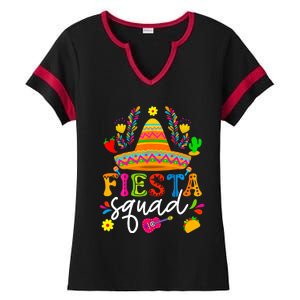 Cinco De Mayo Fiesta Squad Mexican Party Cinco De Mayo Party Ladies Halftime Notch Neck Tee