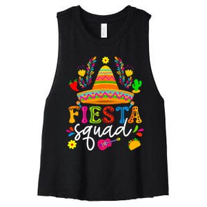 Cinco De Mayo Fiesta Squad Mexican Party Cinco De Mayo Party Women's Racerback Cropped Tank