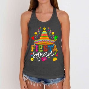 Cinco De Mayo Fiesta Squad Mexican Party Cinco De Mayo Party Women's Knotted Racerback Tank