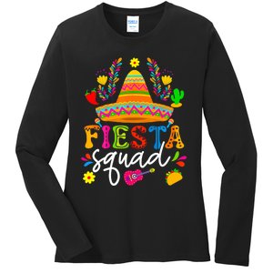 Cinco De Mayo Fiesta Squad Mexican Party Cinco De Mayo Party Ladies Long Sleeve Shirt