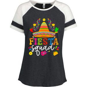 Cinco De Mayo Fiesta Squad Mexican Party Cinco De Mayo Party Enza Ladies Jersey Colorblock Tee