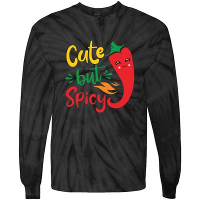 Cinco De Mayo Cute But Spicy Funny Hot Pepper Tie-Dye Long Sleeve Shirt