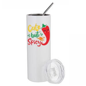 Cinco De Mayo Cute But Spicy Funny Hot Pepper Stainless Steel Tumbler