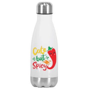 Cinco De Mayo Cute But Spicy Funny Hot Pepper Stainless Steel Insulated Water Bottle