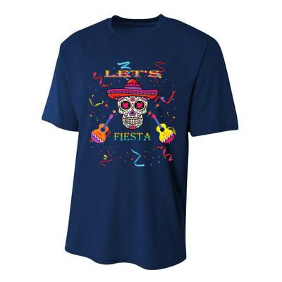 Cinco De Mayo Party Lets Fiesta Mexican Performance Sprint T-Shirt