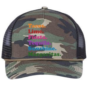 Cinco De Mayo Taco Fiesta Party Retro Rope Trucker Hat Cap