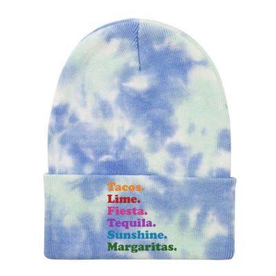 Cinco De Mayo Taco Fiesta Party Tie Dye 12in Knit Beanie