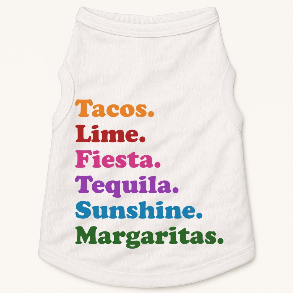 Cinco De Mayo Taco Fiesta Party Doggie Tank
