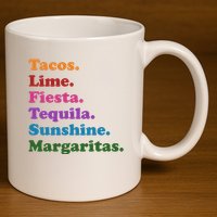 Cinco De Mayo Taco Fiesta Party 11oz C Handle Ceramic Mug