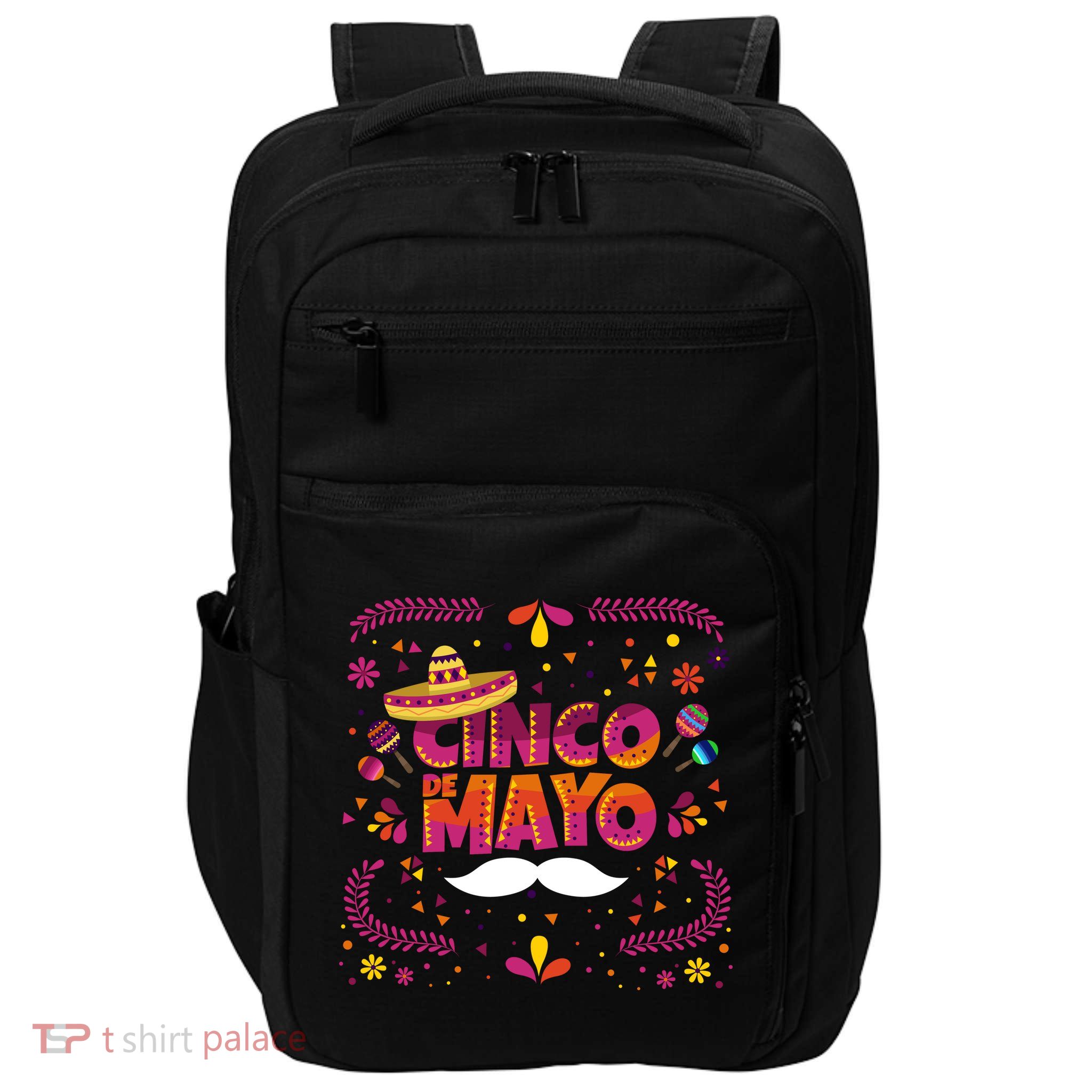 Cinco De Mayo Fiesta Mustache Impact Tech Backpack