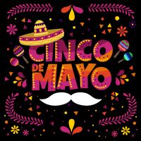 Cinco De Mayo Fiesta Mustache Drawstring Bag
