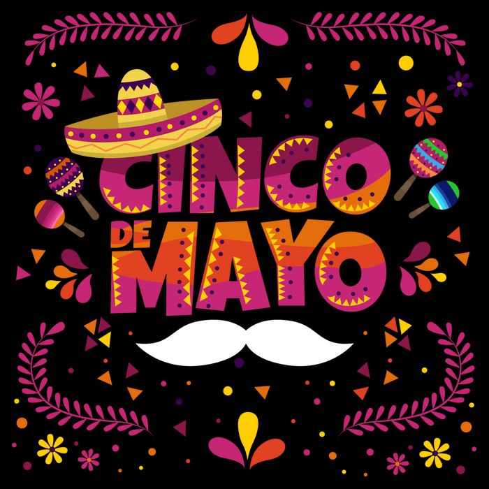 Cinco De Mayo Fiesta Mustache Drawstring Bag