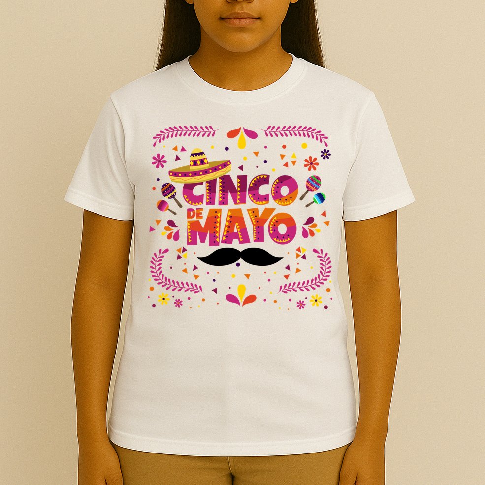 Cinco De Mayo Fiesta Mustache T-Shirt