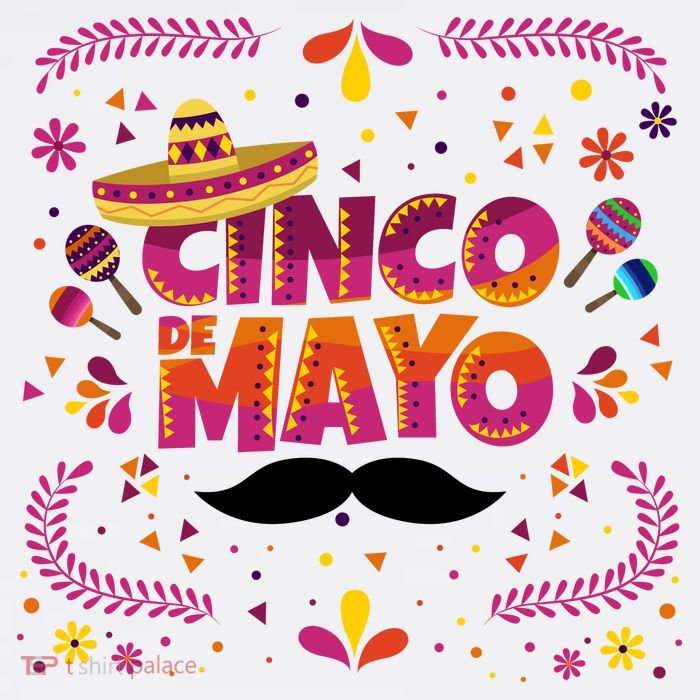 Cinco De Mayo Fiesta Mustache T-Shirt