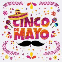 Cinco De Mayo Fiesta Mustache Flatbill Hat