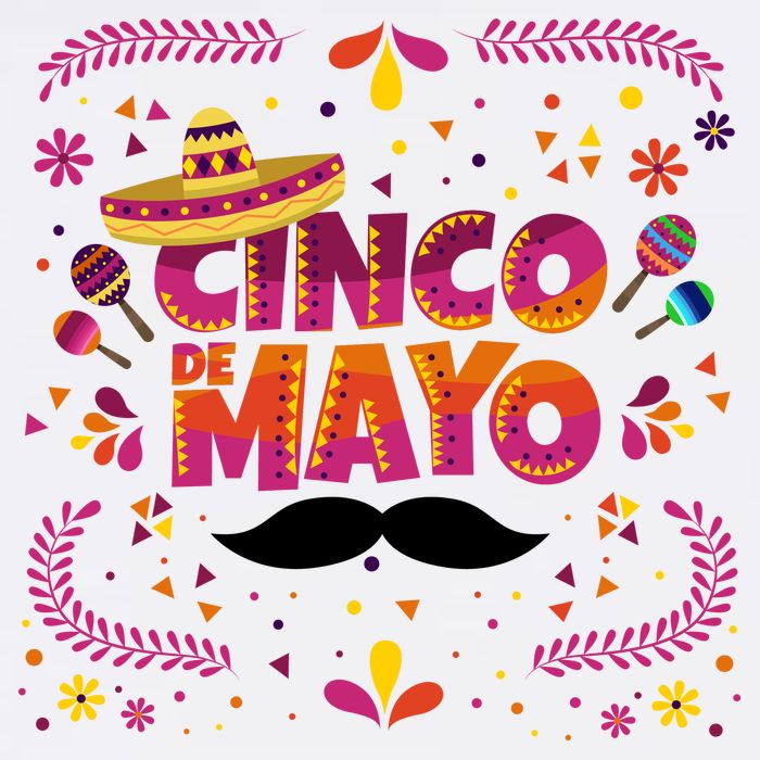Cinco De Mayo Fiesta Mustache Flatbill Hat