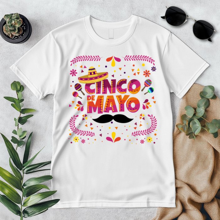 Cinco De Mayo Fiesta Mustache Premium T-Shirt