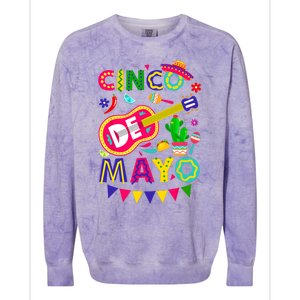 Cinco De Mayo Mexican Fiesta 5 De Mayo Funny Cinco De Mayo Colorblast Crewneck Sweatshirt