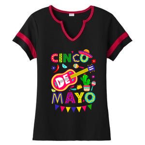 Cinco De Mayo Mexican Fiesta 5 De Mayo Funny Cinco De Mayo Ladies Halftime Notch Neck Tee