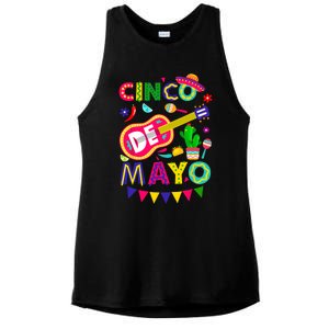 Cinco De Mayo Mexican Fiesta 5 De Mayo Funny Cinco De Mayo Ladies PosiCharge Tri-Blend Wicking Tank