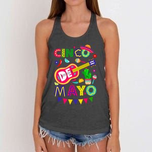 Cinco De Mayo Mexican Fiesta 5 De Mayo Funny Cinco De Mayo Women's Knotted Racerback Tank