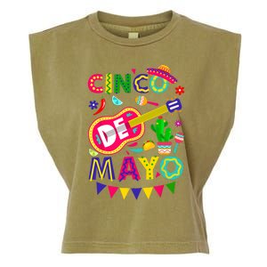 Cinco De Mayo Mexican Fiesta 5 De Mayo Funny Cinco De Mayo Garment-Dyed Women's Muscle Tee