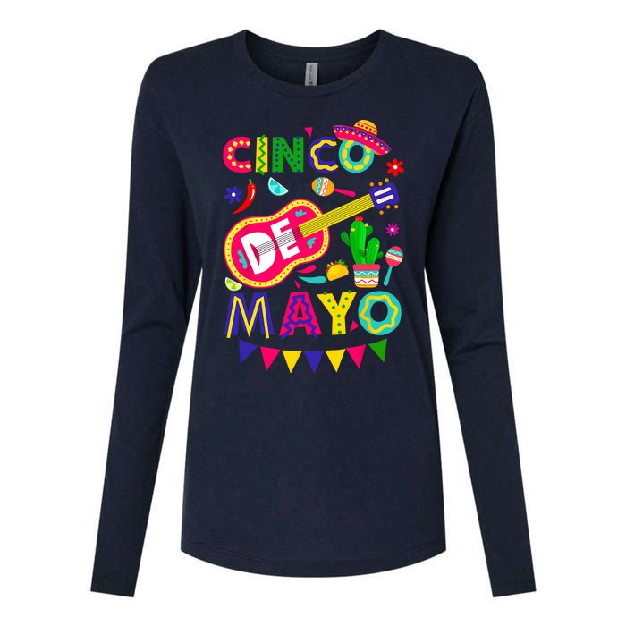 Cinco De Mayo Mexican Fiesta 5 De Mayo Funny Cinco De Mayo Womens Cotton Relaxed Long Sleeve T-Shirt