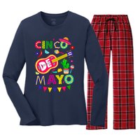 Cinco De Mayo Mexican Fiesta 5 De Mayo Funny Cinco De Mayo Women's Long Sleeve Flannel Pajama Set 