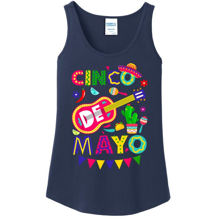 Cinco De Mayo Mexican Fiesta 5 De Mayo Funny Cinco De Mayo Ladies Essential Tank