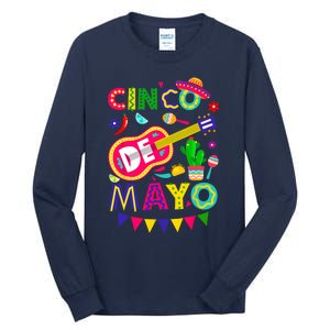 Cinco De Mayo Mexican Fiesta 5 De Mayo Funny Cinco De Mayo Tall Long Sleeve T-Shirt